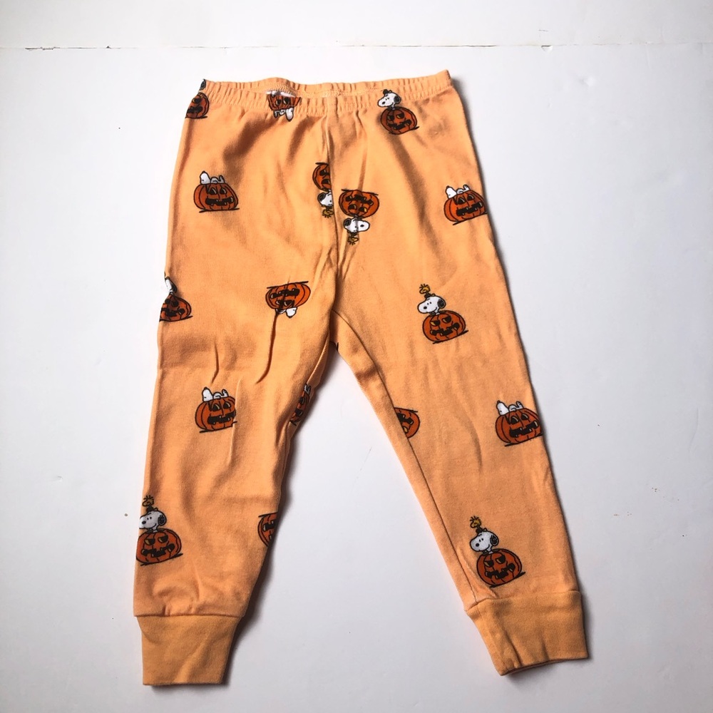 Janie and Jack Boys Good Night Pajamas In PEANUTS™ Snoopy Pumpkin Size 18-24 M - Picture 6 of 8